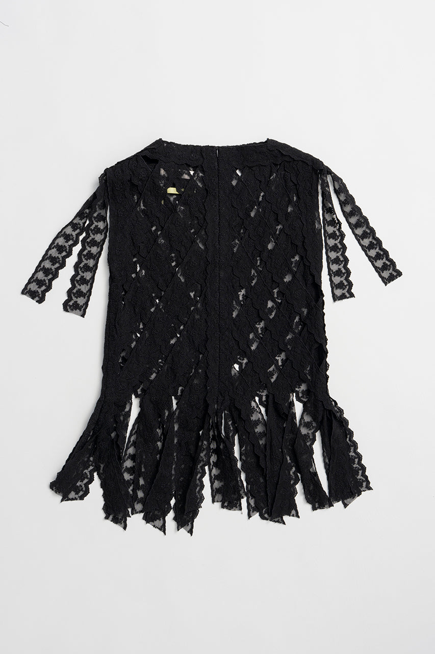 Lace Tape Cross Top