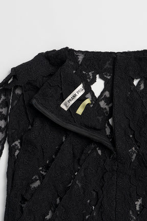 Lace Tape Cross Top