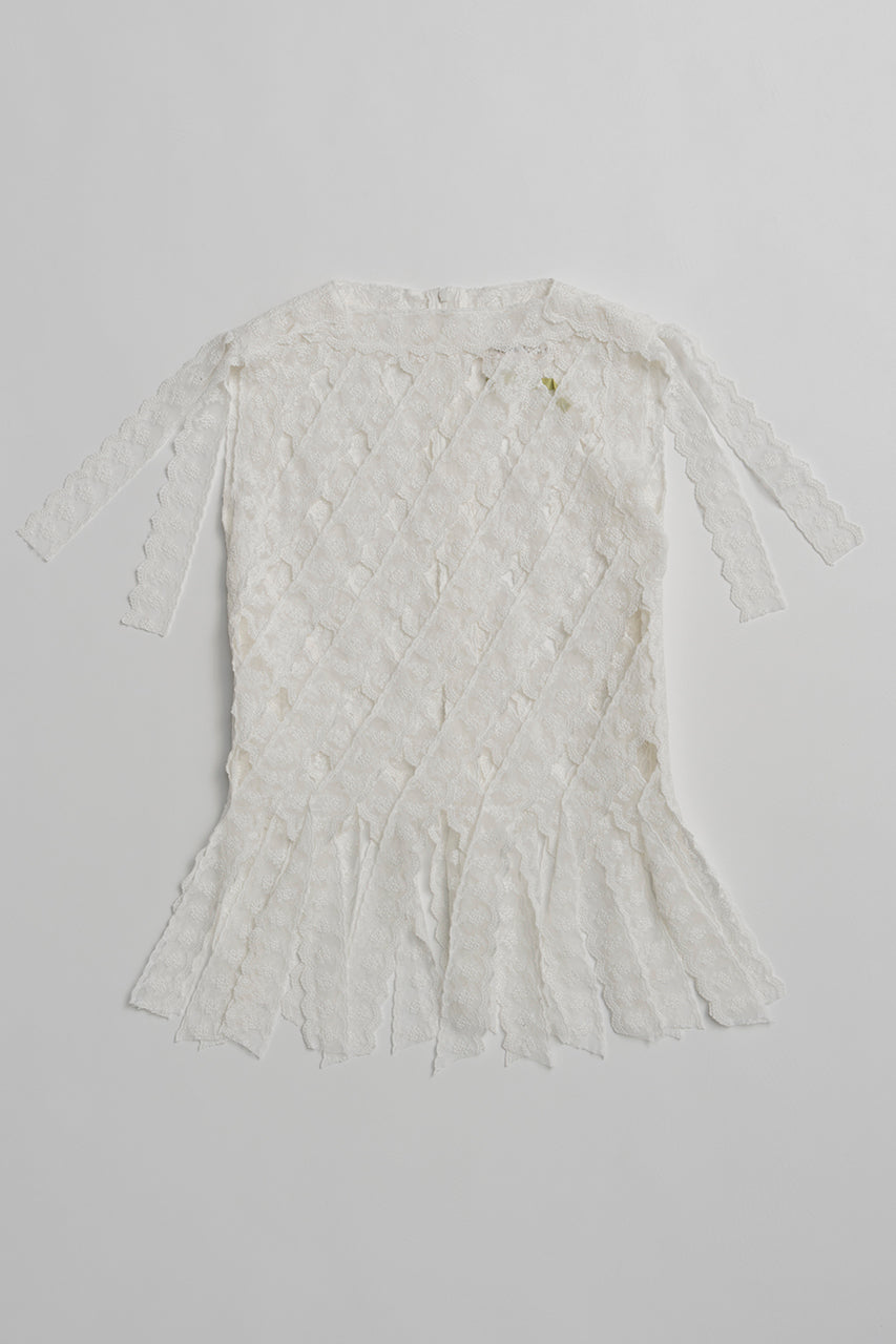 Lace Tape Cross Top