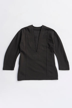 Deep V-Neck Sweatshirt - 2025 WINTER