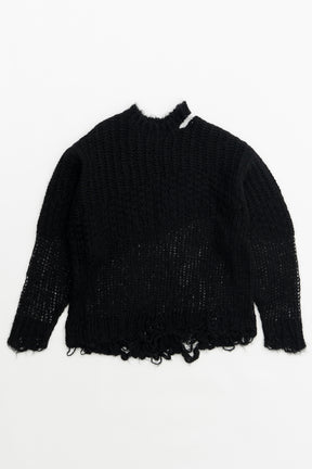 Mohair Mesh Pullover