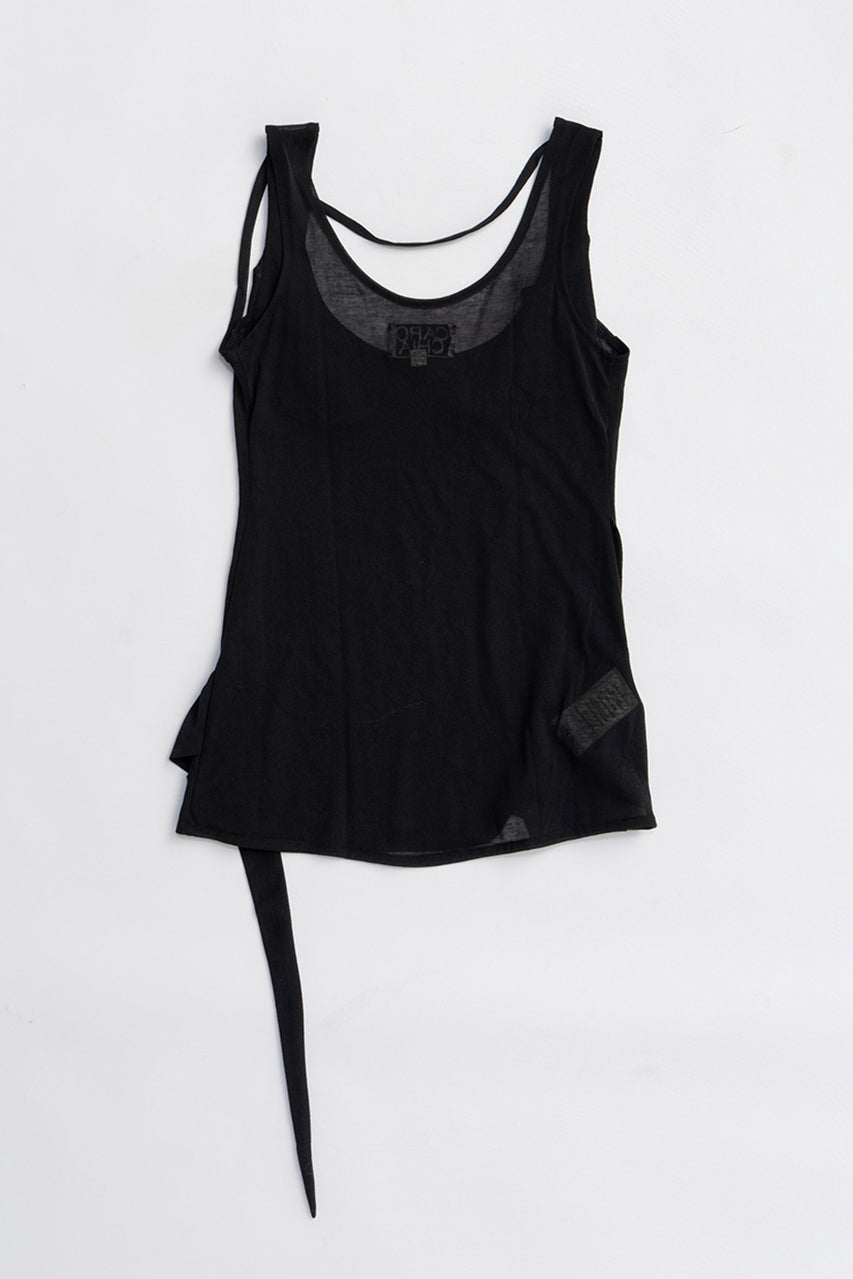 Aphora Sheer Black Top