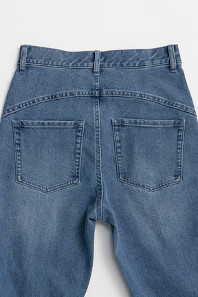 Super Flare Denim Half Pants