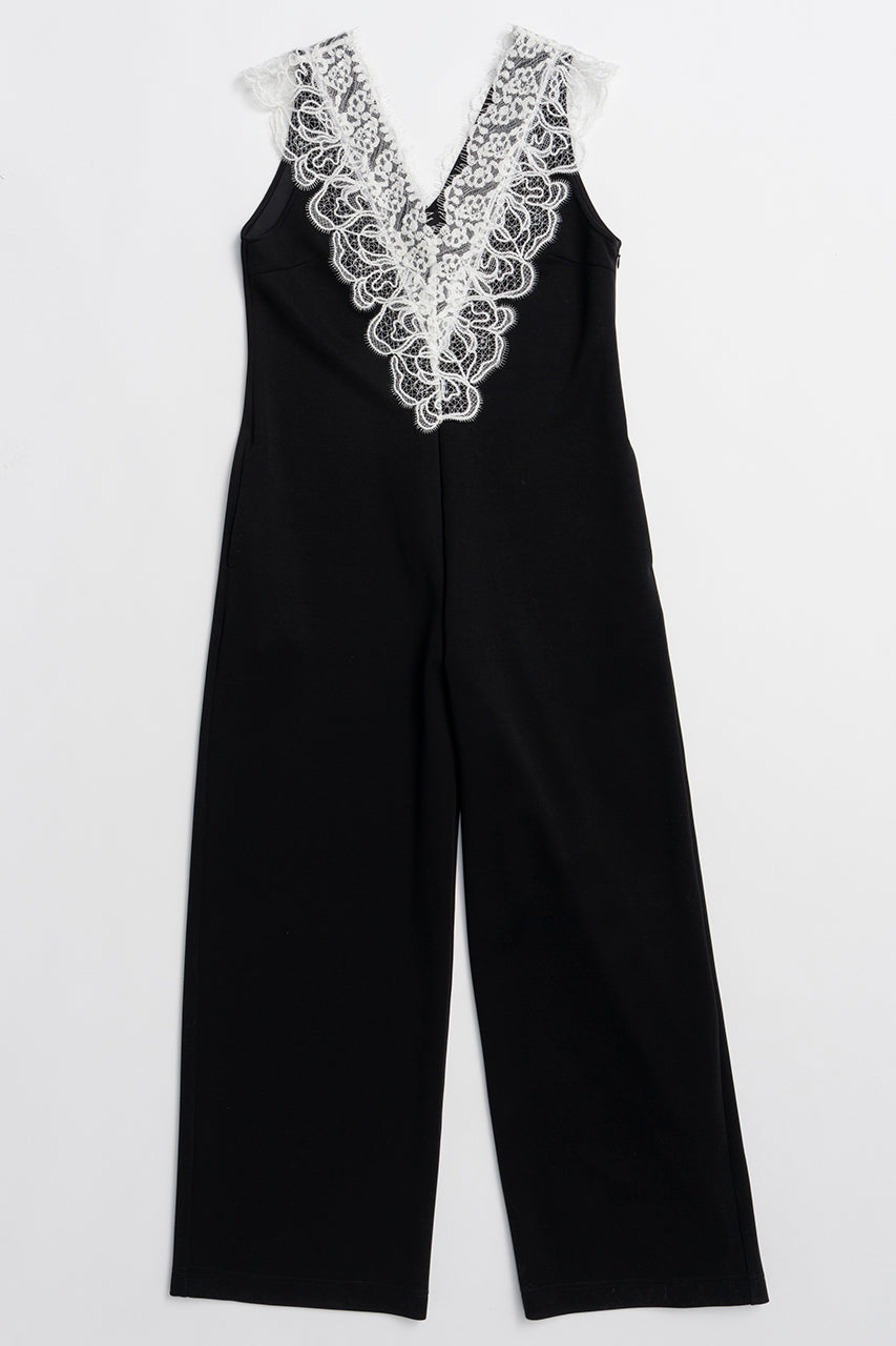 Deep V-Neck Lace All-In-One - 26SUMMER