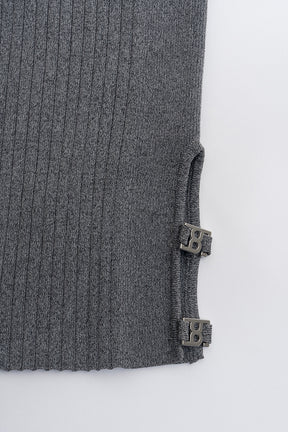 【PRE ORDER】Side Slit Cycle Knit Pants