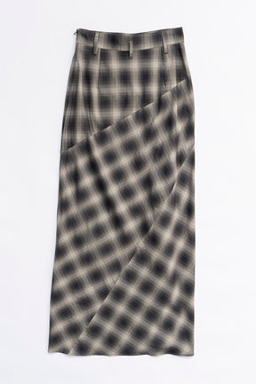 【PRE ORDER】Multi Check Lace-Up Skirt