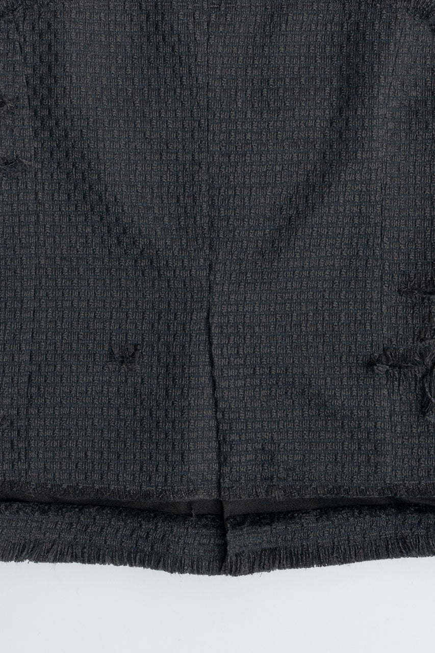 Damaged Fringe Tweed Gilet