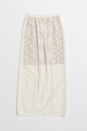 Cross Lace Maxi Skirt - 26SUMMER