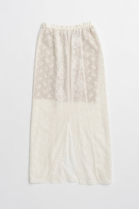 Cross Lace Maxi Skirt - 26SUMMER