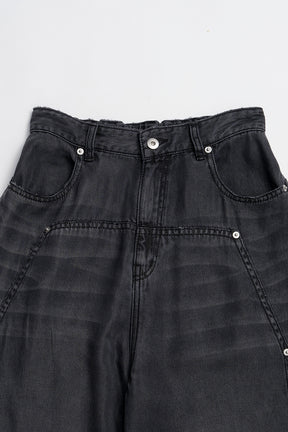 Tencel Denim Wide Pants