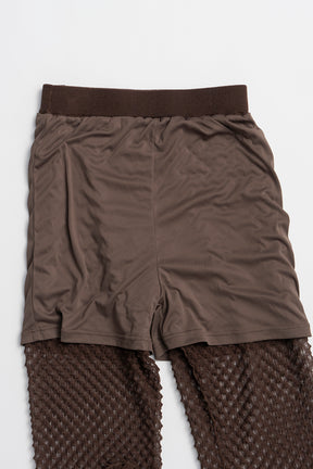 Sheer Knit Frill Pants