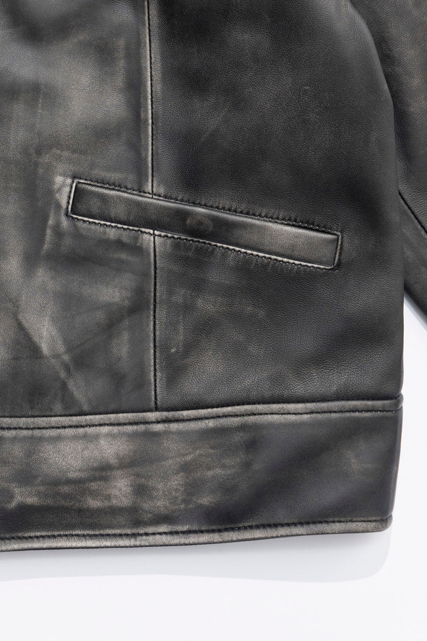 【24AUTUMN PRE ORDER】Padded SHEEP Leather Blouson