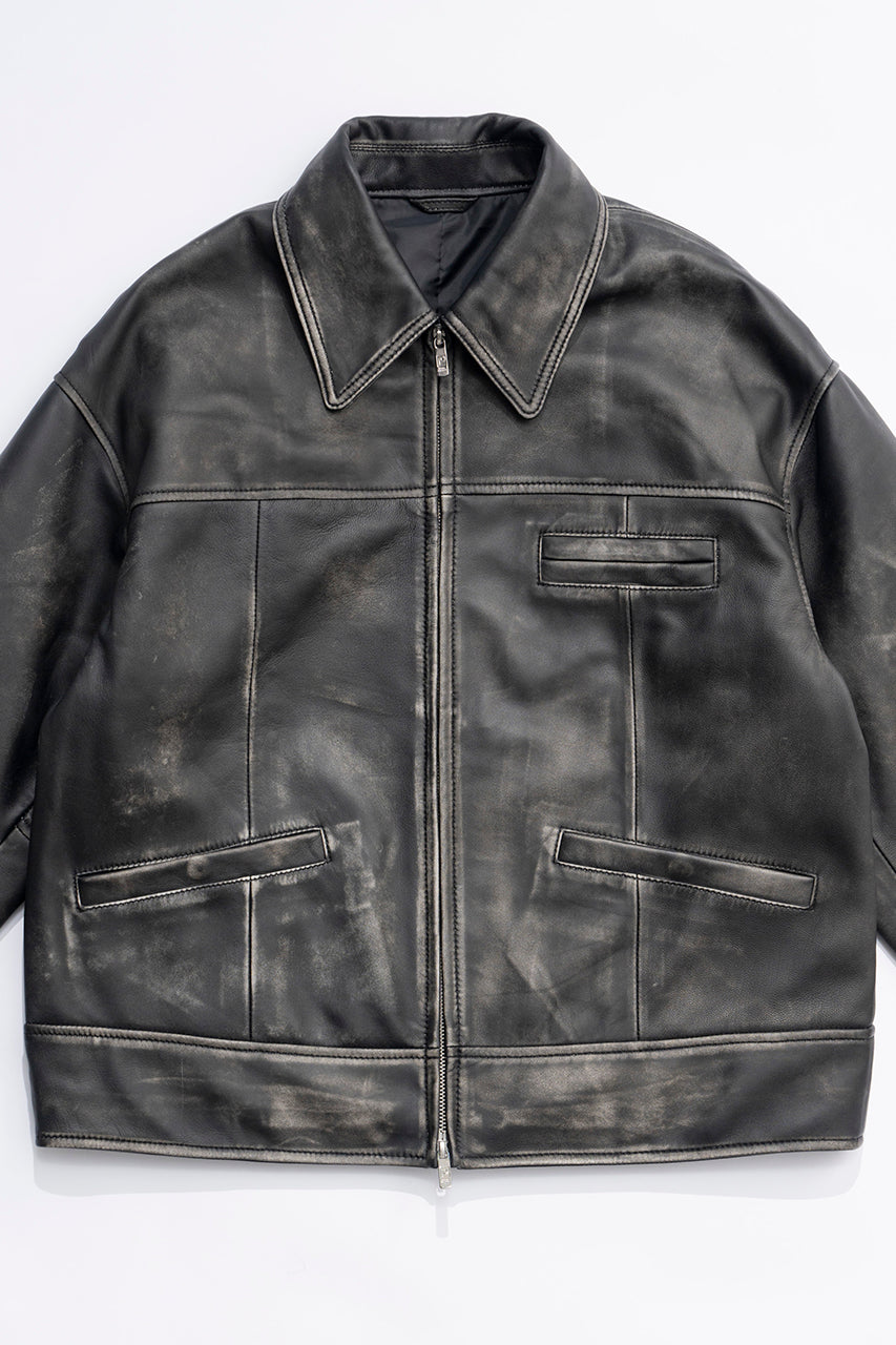 【24AUTUMN PRE ORDER】Padded SHEEP Leather Blouson