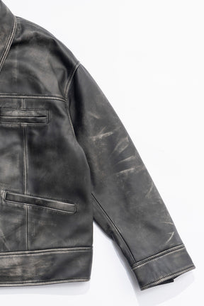 【24AUTUMN PRE ORDER】Padded SHEEP Leather Blouson