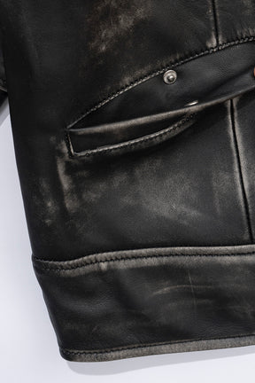 【24AUTUMN PRE ORDER】Padded SHEEP Leather Blouson