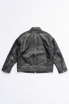 [24Autumn PRE ORDER] Padded Sheep Leather Blouson