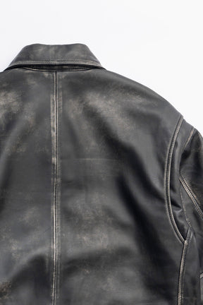 【24AUTUMN PRE ORDER】Padded SHEEP Leather Blouson