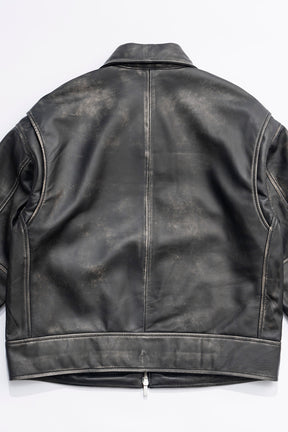 【24AUTUMN PRE ORDER】Padded SHEEP Leather Blouson