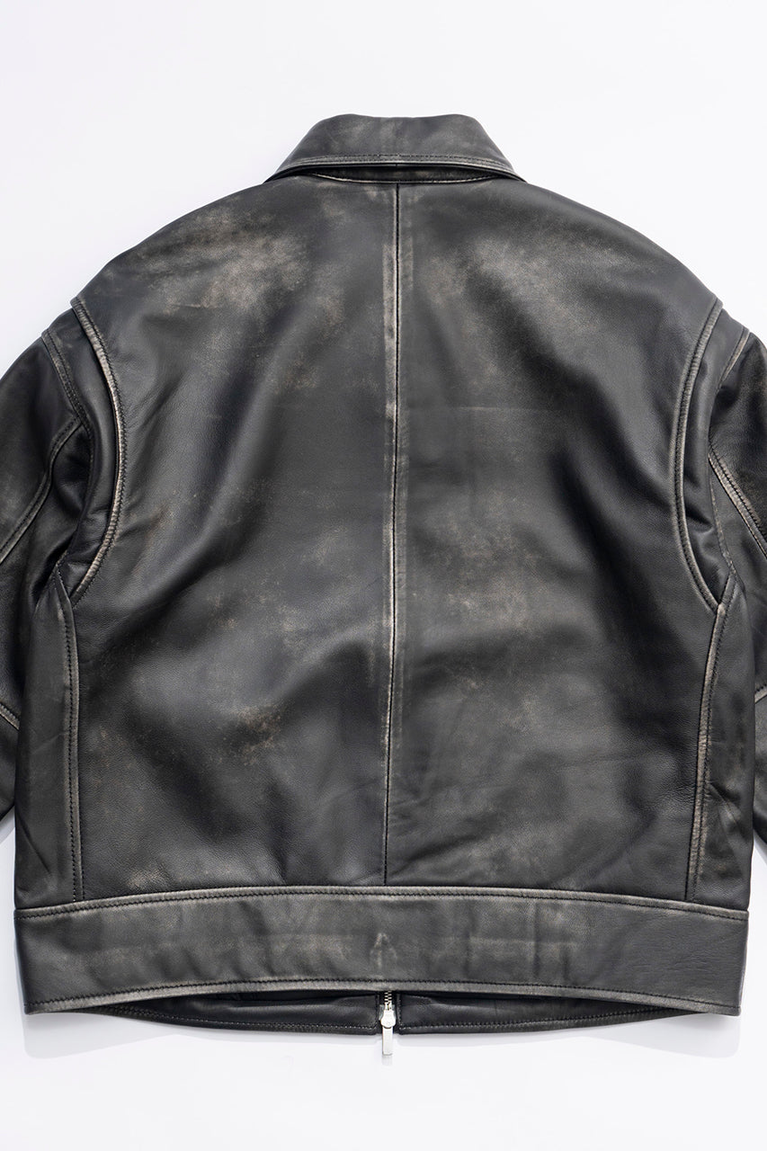 [24Autumn PRE ORDER] Padded Sheep Leather Blouson