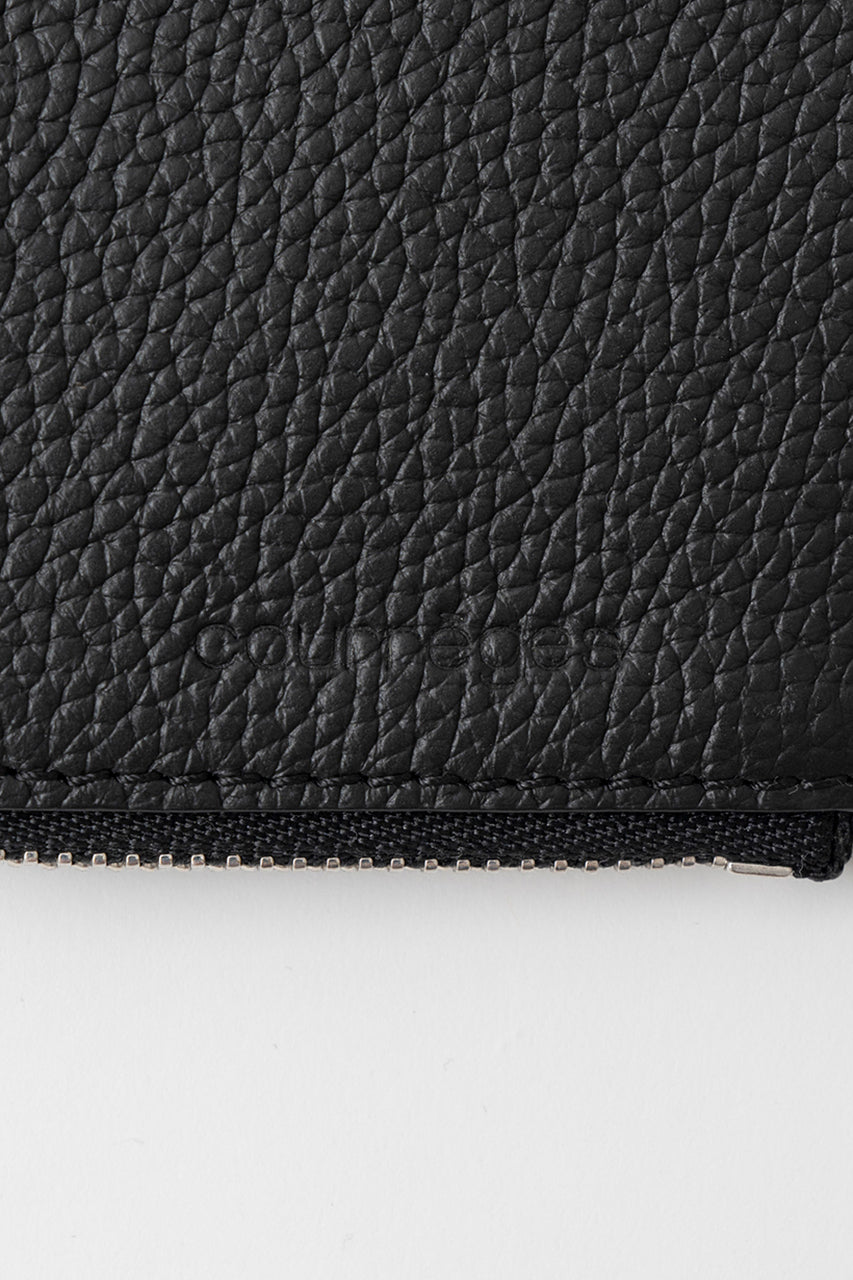 Grained Leather Zipped Cardholder