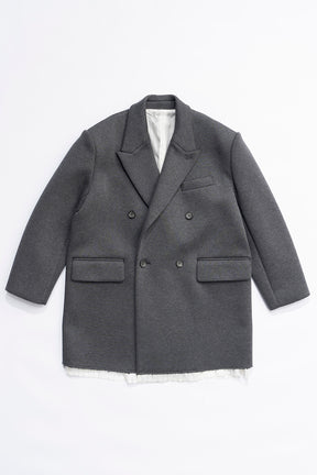 【24AUTUMN PRE ORDER】Double Knit Overcoat Jacket