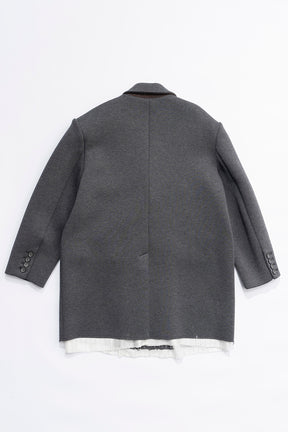 【24AUTUMN PRE ORDER】Double Knit Overcoat Jacket