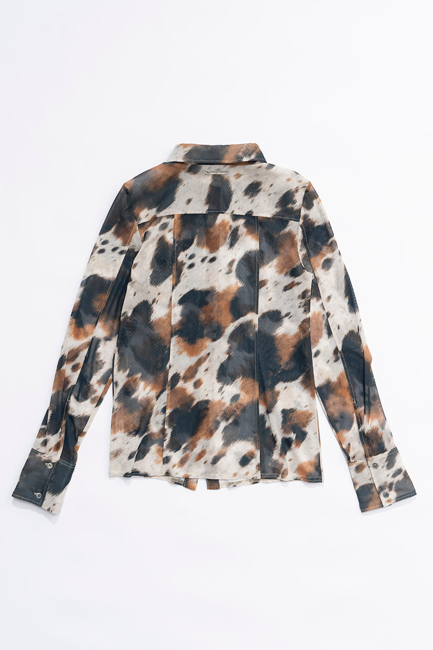 COW Printed Slim Shirt