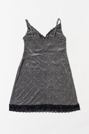 Crystal Velour Cami Dress