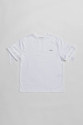 Ruffle Logo Boxy T-Shirt - PRE ORDER