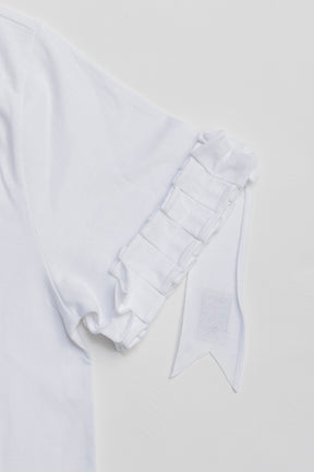 Ruffle Logo Boxy T-Shirt - PRE ORDER