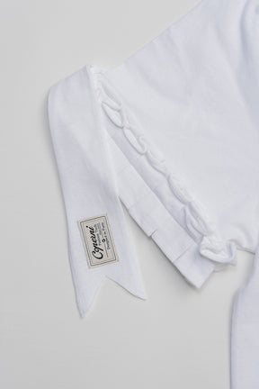 Ruffle Logo Boxy T-Shirt - PRE ORDER