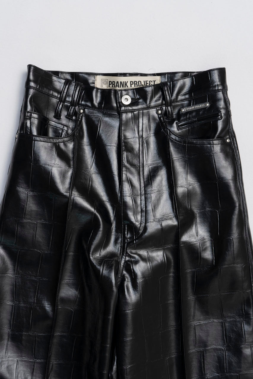 Synthetic Leather Press Pants - 2025 WINTER