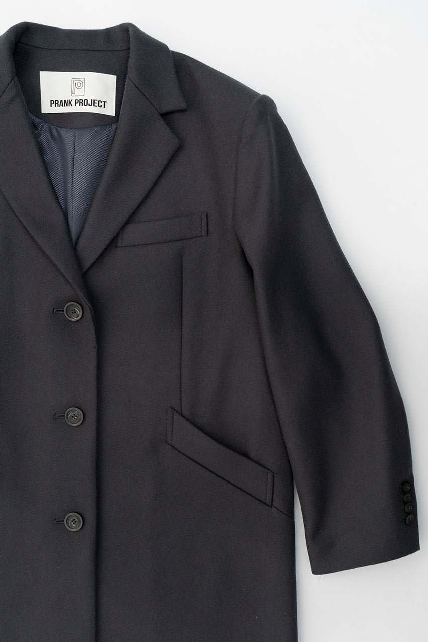 [Weboff Part number] Melton Single Chester Coat