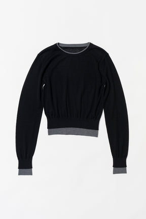 [24Autumn PRE ORDER] Layered color Block Knit