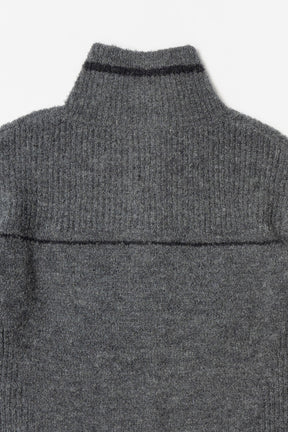 【24WINTER PRE ORDER】Line Rib High Neck Knit