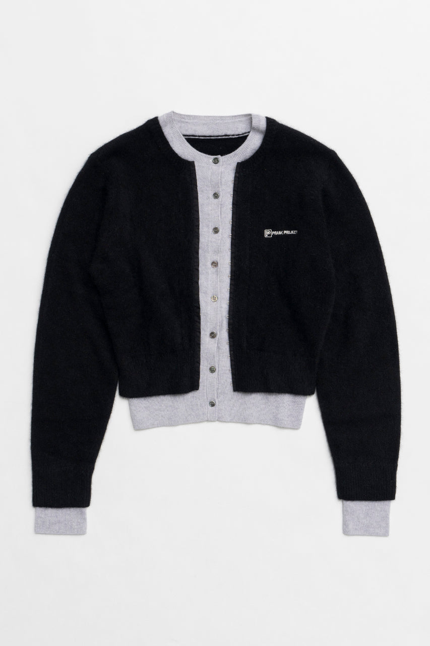 【24WINTER PRE ORDER】Layered Crew Neck Cardigan