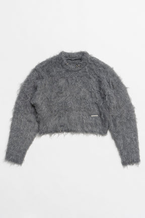 【24WINTER PRE ORDER】Piercing Shaggy Knit