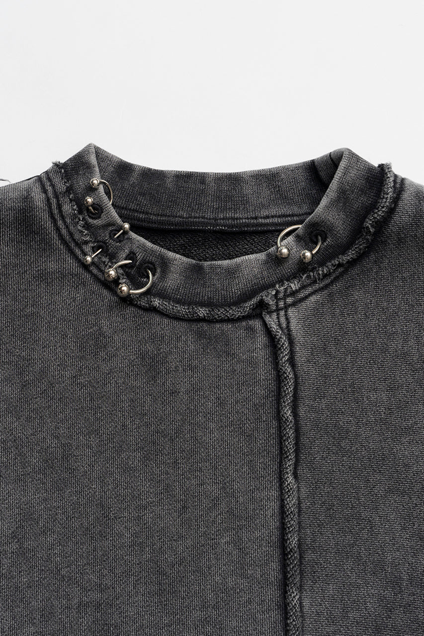 【24WINTER PRE ORDER】Pigment Piercing Sweatshirt Top