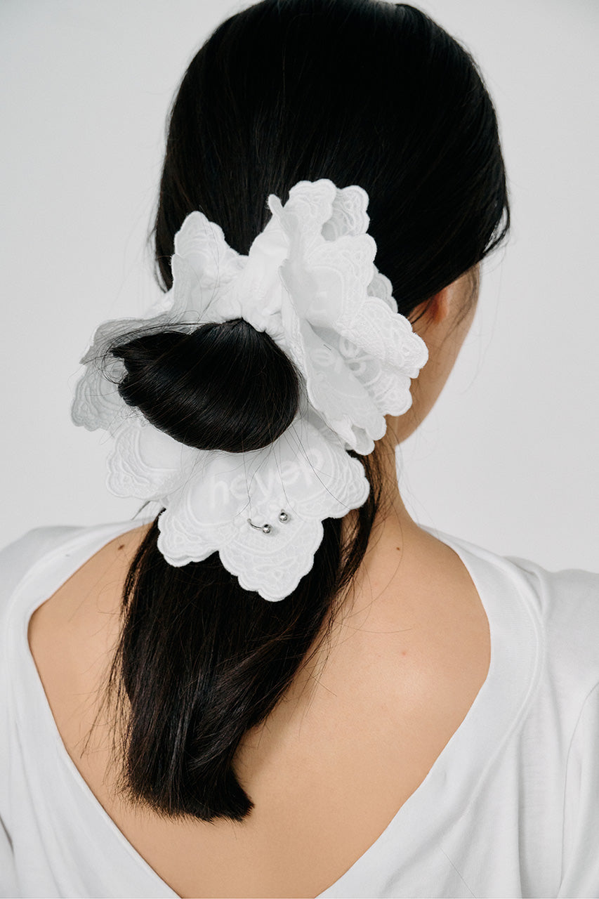 Pierced Lace Scrunchie
