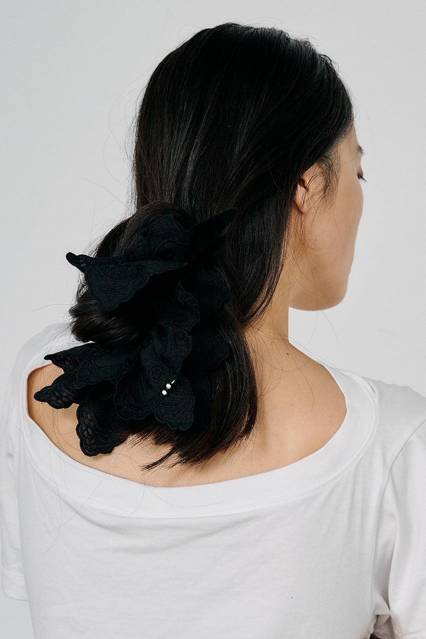Pierced Lace Scrunchie