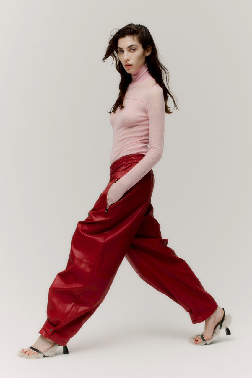Faux Leather Jogger Pants - PRE ORDER