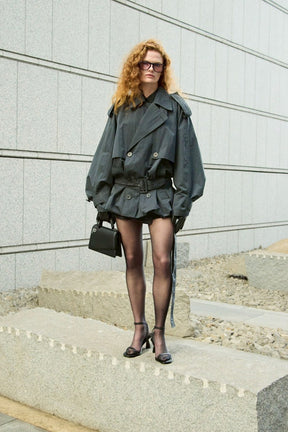 Balloon Hem Trench - 2026 SPRING