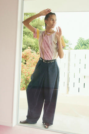 Asymmetrical Drape Pants - PRE ORDER