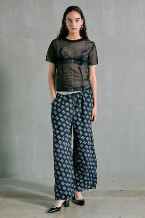 Monogram Printed Washed Pants - SALE