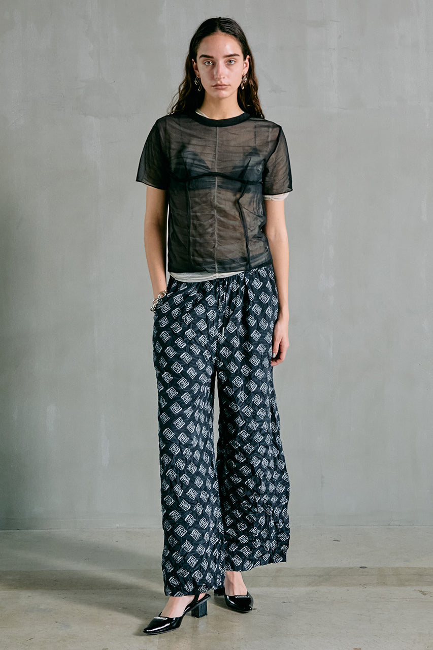 Monogram Printed Washed Pants - SALE