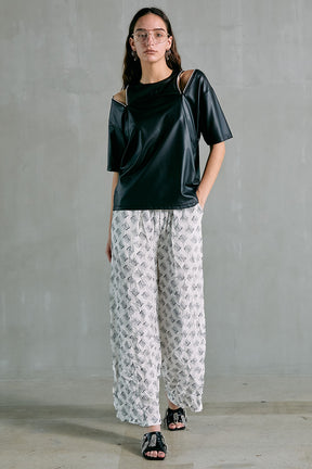 Monogram Printed Washed Pants - SALE