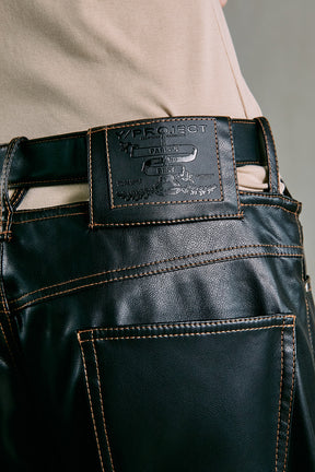 【SALE】Y Belt Leather Pants
