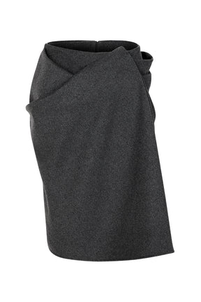 Crease Skirt Grey