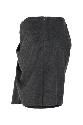 Crease Skirt Grey
