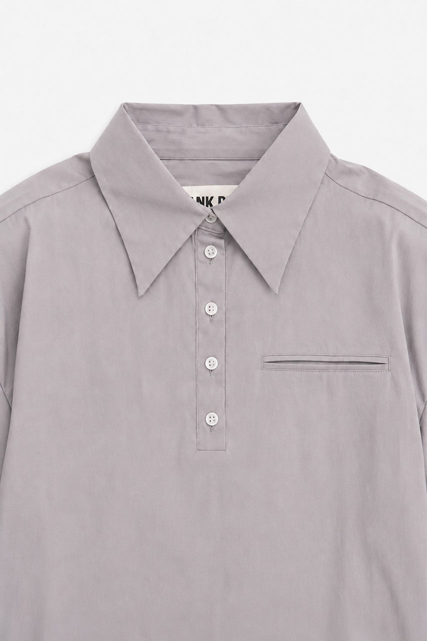 【AYUMI HAMAMOTO COLLABORATION】Shoulder Pad High-Stretch Broadcloth Shirt - 2026AUTUMN